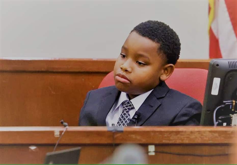 Zion Carr / Atatiana Jefferson's 11 years old nephew, Zion Carr, testified Monday. Photo by (Amanda McCoy / ASSOCIATED PRESS)