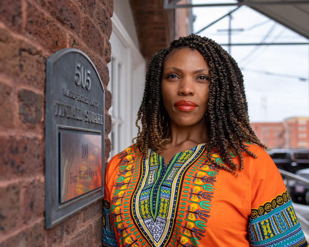 Afton Battle / retired from the Fort Worth Opera, one of the few Black women to ever lead a U.S. opera group. Her last day was November 23rd. Photo by Keren Carrión / KERA News