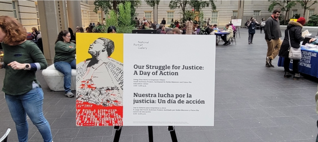 Struggle for Justice / A Day of Action" was recently organized at the National Portrait Gallery on January 22. Photo by Courtesy